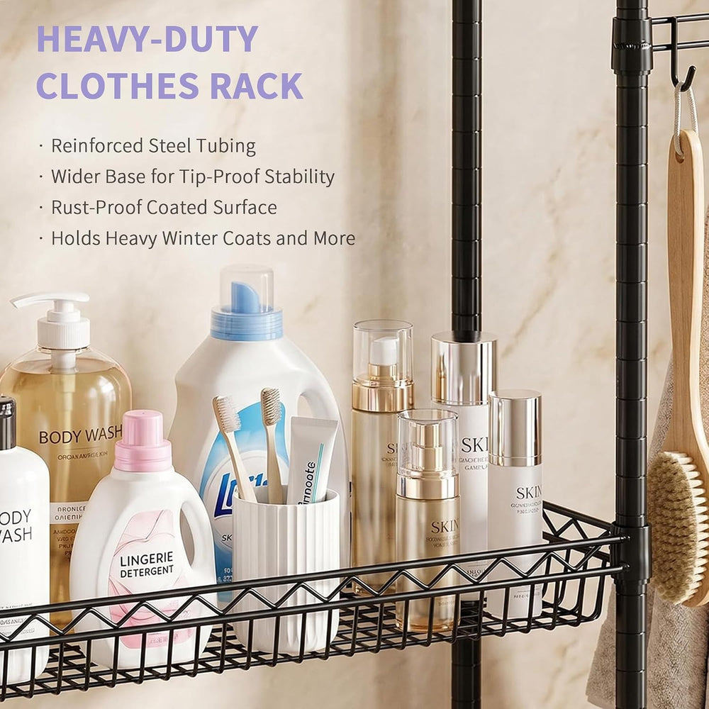 Over Washer and Dryer Laundry Shelves, 4-Tier Heavy Duty Clothes Drying Rack ...