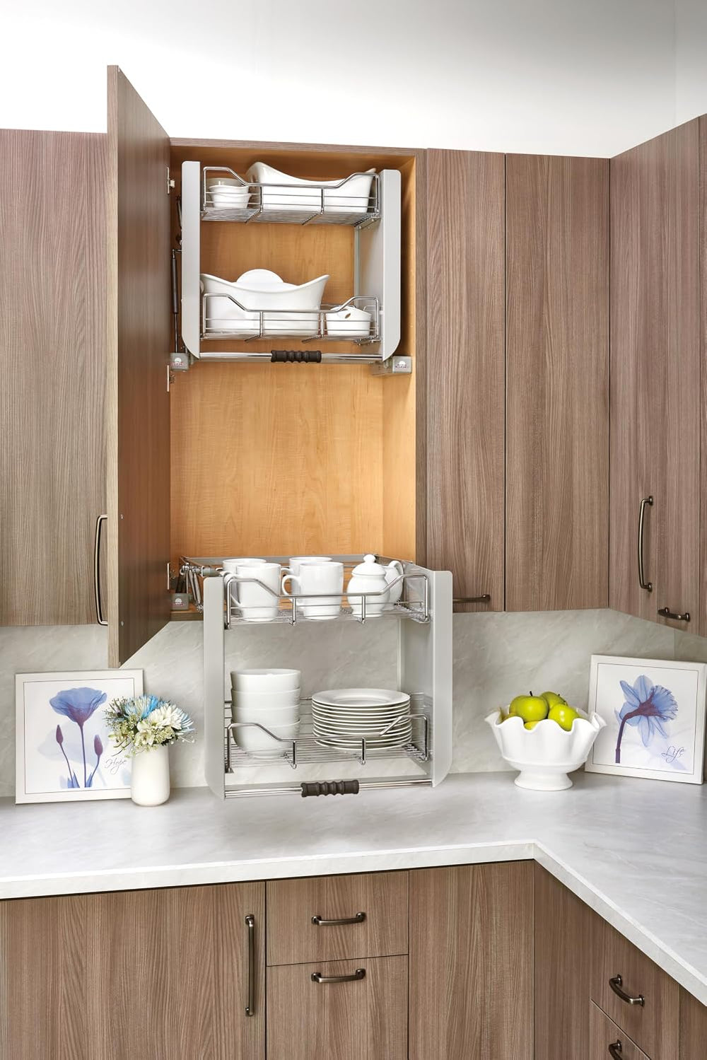 Rev-A-Shelf 24" Pull Down Heavy Duty Shelf Organizer, Chrome