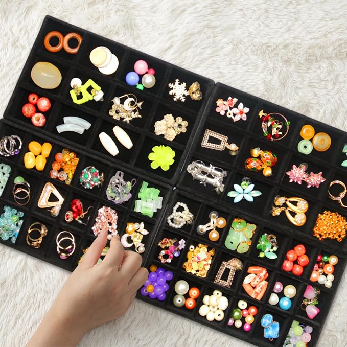 Jewelry Organizer Drawer 8 Set Jewelry Boxes Velvet Jewelry Drawer Organizer - Image 9