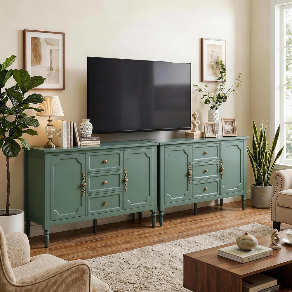 RoyalCraft Buffet Cabinet with Storage, Vintage Sideboard with 2 Doors & ...