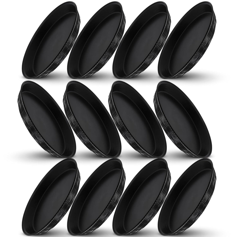Carlisle 652603 WeaveWear Round Serving Basket, 12", Black (Pack of 12)