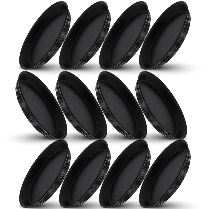 Carlisle 652603 WeaveWear Round Serving Basket, 12", Black (Pack of 12)