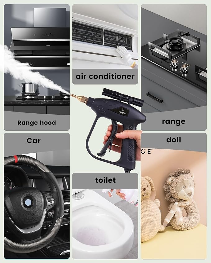 FoundGo 1700W Tankless Handheld Steam Cleaner - Image 5