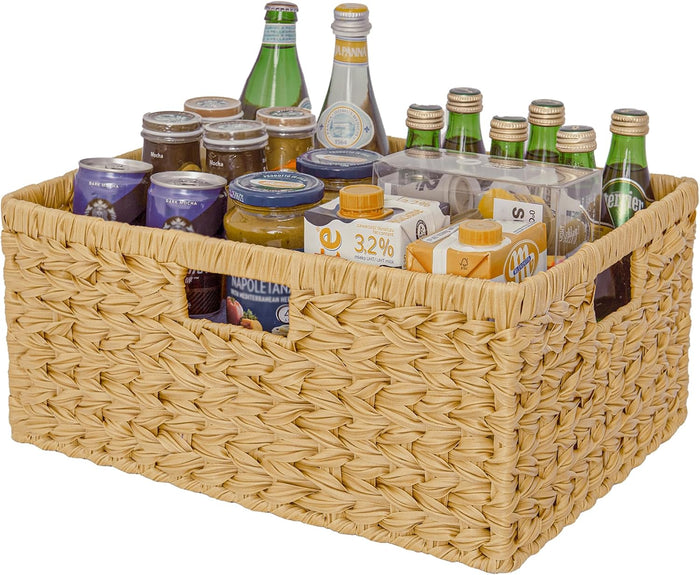 GRANNY SAYS Extra Large Wicker Baskets with Handles, Woven Baskets, 1-Pack