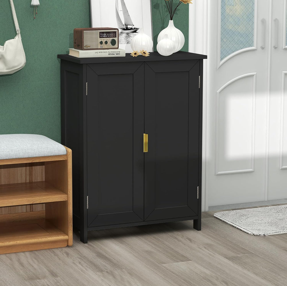TaoHFE Black Bathroom Storage Cabinet,Bathroom Cabinets Freestanding