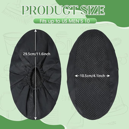 Frienda 8 Pairs Non Slip Reusable Shoe Covers Waterproof Boot Covers - Image 2