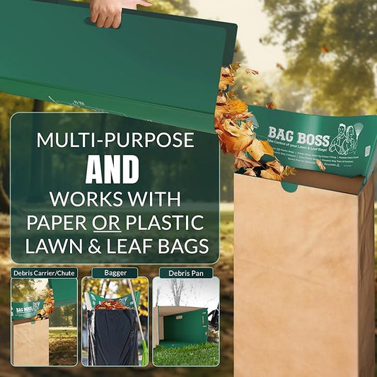 Lawn & Leaf Bag Holder Stand | Fits 33-55 Gallon Paper or Plastic Yard Waste - Image 2
