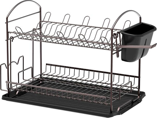 SIMPLE HOUSEWARE 2-Tier Dish Rack - Image 2