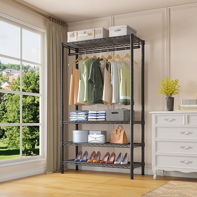 VIPEK V1 Wire Garment Rack 4 Tiers Heavy Duty Clothes Racks
