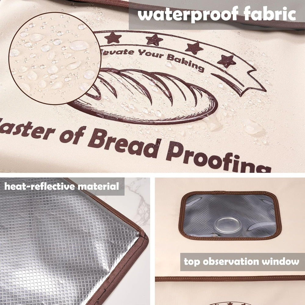 Bread Proofing Box Folding with 50-113℉ Temp Control & 48H Timer Warming