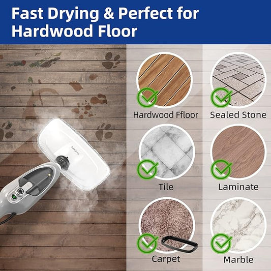 Steam Mop - 10-in-1 MultiPurpose Handheld Steam Cleaner Detachable Floor Steamer - Image 2