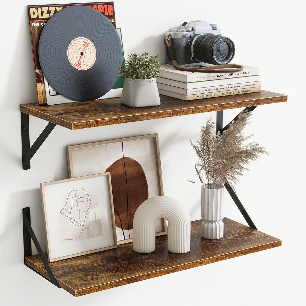 Acovy Floating Shelves for Wall Decor,24" Wx8 D Wall Mount Floating Book...