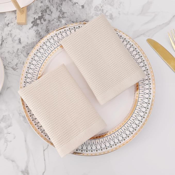 Homaxy 100% Cotton Waffle Weave Dish Cloths - Image 8