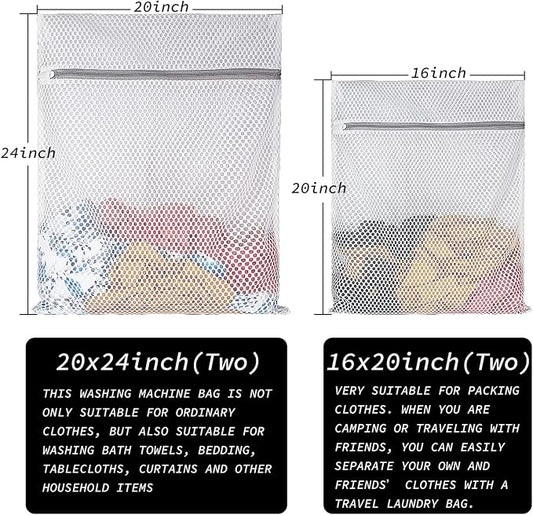 Extra Large Honeycomb Mesh Laundry Bag125gsm Net Fabric Durable and Reusable - Image 2