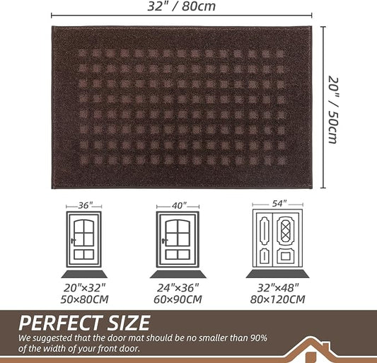 BEQHAUSE Waffle Door Mats Indoor 20"x32", Dog Mat - Image 2