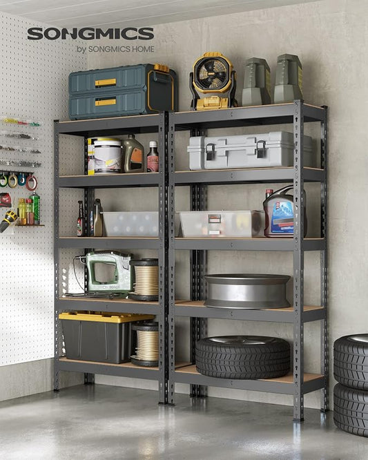 SONGMICS 5-Tier Storage Shelves, Load 2310 lb, Boltless Assembly, Adjustable - Image 2