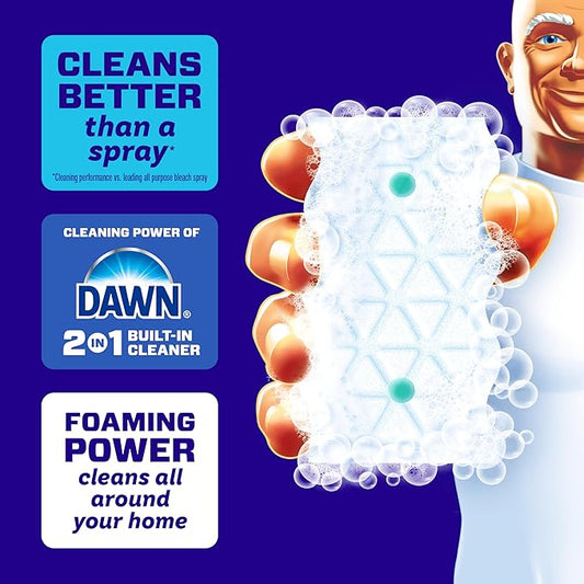 Mr. Clean Magic Eraser Foaming Sponge, All Purpose Cleaner, Dawn Cleaning Power - Image 2