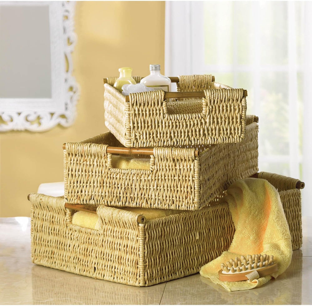 Zingz & Thingz Surf's Up Collection 3-Piece Nesting Baskets Storage S...