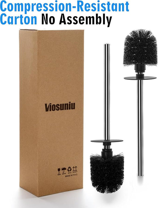 2 Pack Toilet Bowl Cleaning Brush Set - Image 2