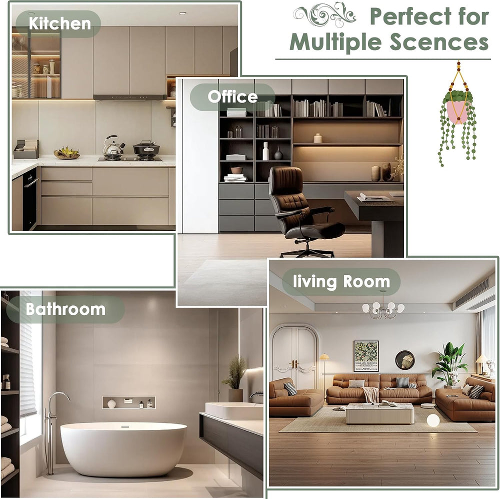 FOTOSOK 6-Tier Bamboo Shelf with Adjustable Shelves, Bamboo Kitchen Cabinet
