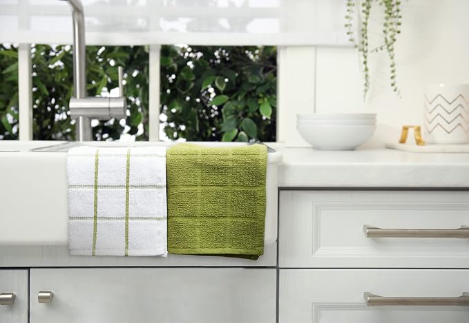 100% Cotton Terry Dish Cloth & Dish Towel, 6 Pack, Super Soft and Absorbent - Image 5