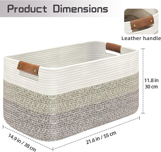 Large Collapsible Laundry Basket, Clothes Hamper - Image 2