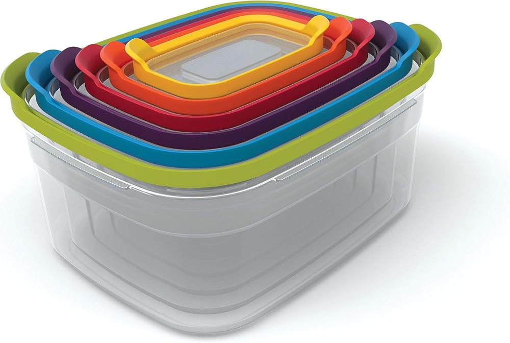 Joseph Joseph Nest Lock Plastic BPA Free Food Storage Container Set with Lock...
