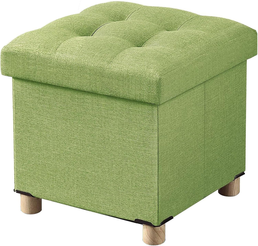 BRIAN & DANY 15 Inches Ottoman with Storage, Square Small Storage Ottoman...
