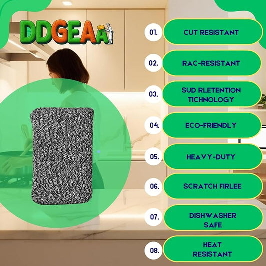 Heavy - Duty Kitchen Sponge - 20 Times More Durable, Scratch Free, Suitable - Image 2