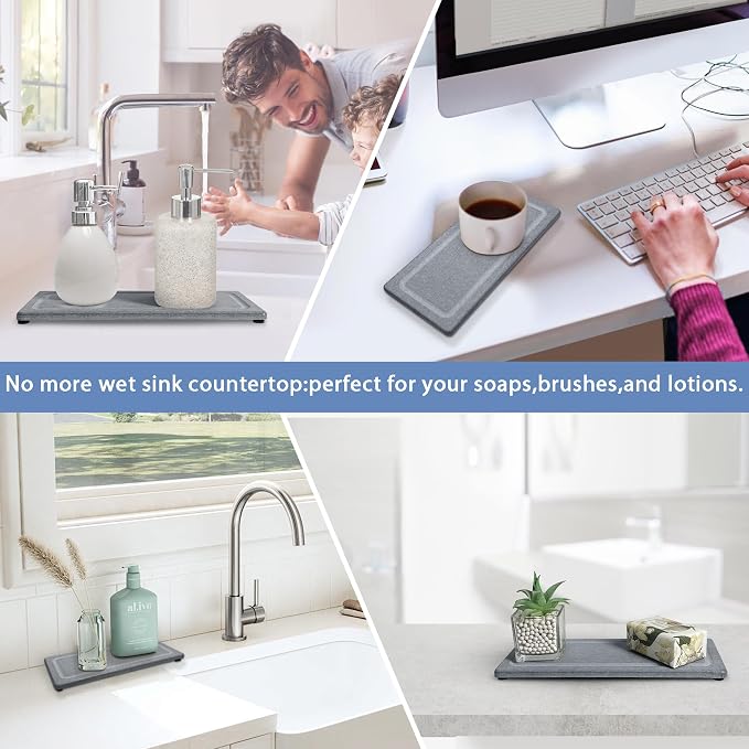 2 PCS Water Absorbing Stone Trays - Image 7