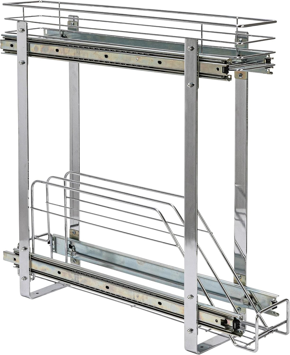 Household Essentials Glidez Multipurpose Chrome-Plated Steel Pull-Out/Slide-O...