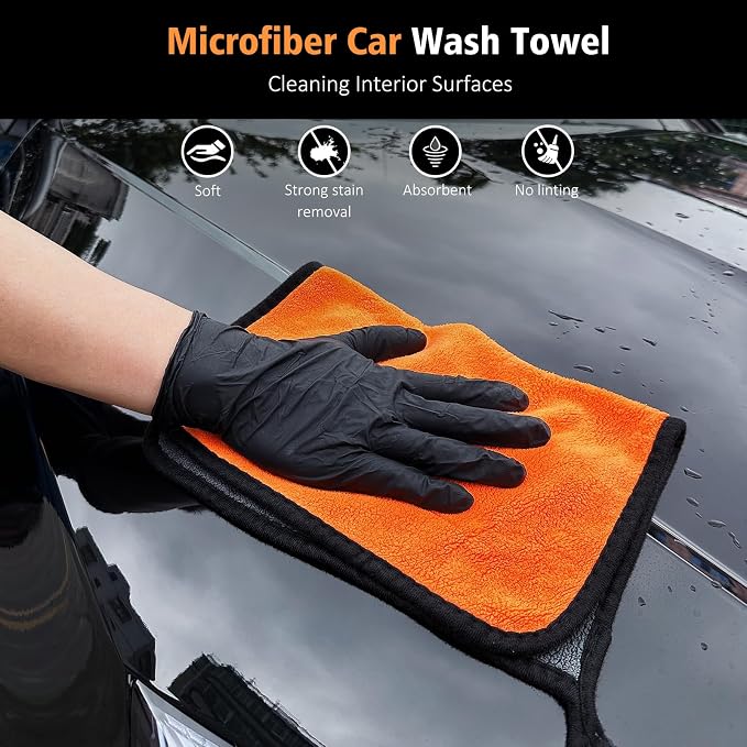 YeewayVeh 7PCS Car Interior Detailing Kit, Horse Hair Car Leather Brush - Image 9