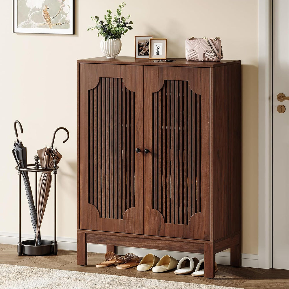 Tribesigns Shoe Cabinet with Doors, 5-Tier Shoe Storage Cabinet with Adjustab...