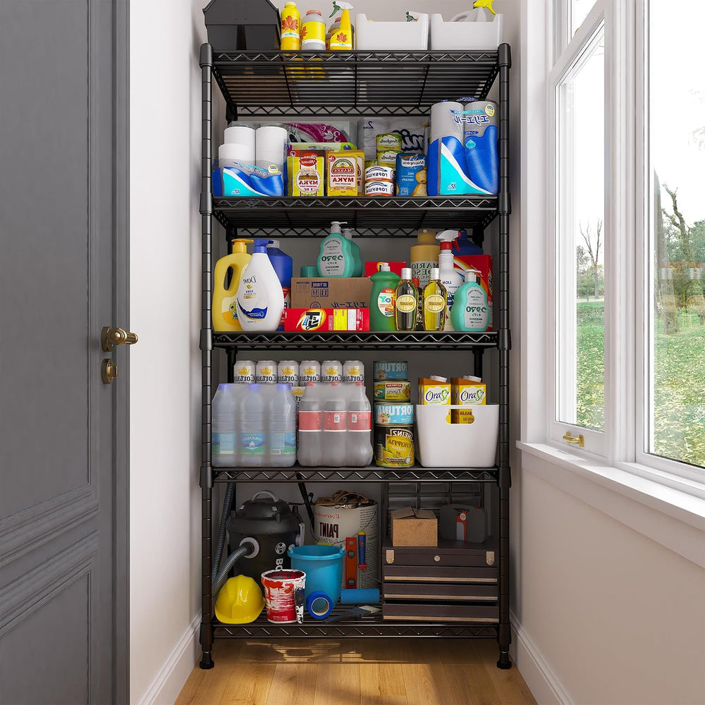 REIBII 60" H Wire Shelving, 1000LBS Heavy Duty & Adjustable, for Kit...