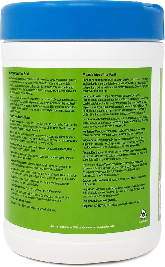 MiracleWipes for Paint Prep & Cleanup, Remove Tough Grime Build-Up, Wet Paint - Image 9