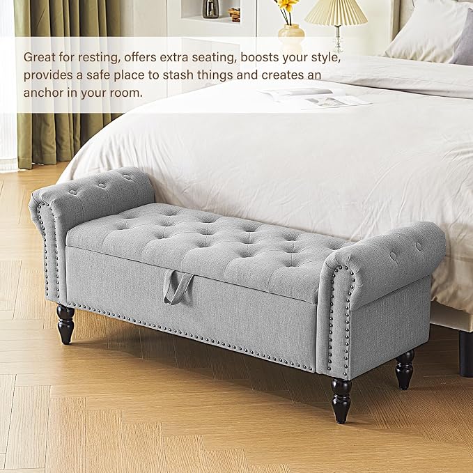 Furnimart Storage Ottoman Bench - Image 8