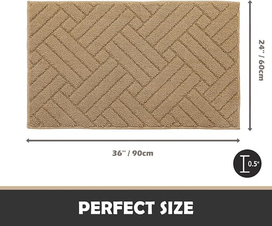 Door Mat Indoor Doormat, Entryway Rug Door Mats Non-Slip Rubber Backing - Image 2