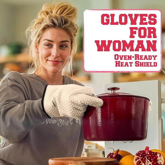KITCHEN PERFECTION XL Silicone Smoker Oven Gloves - Image 2