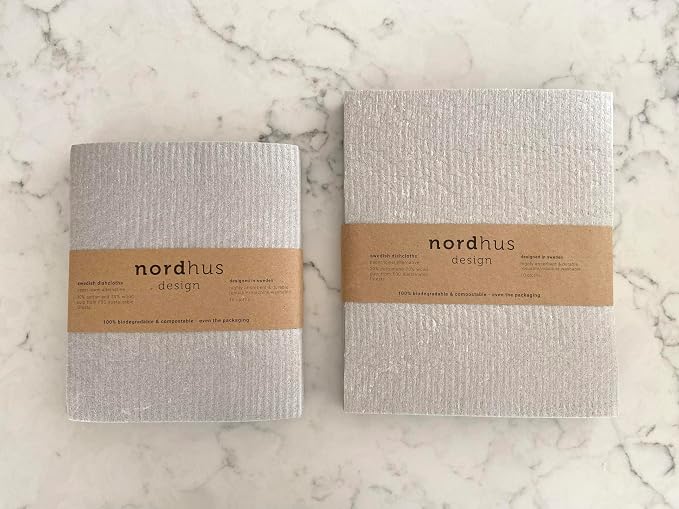 Nordhus Design Large Swedish Dishcloths, 10 Pack Grey- 9.5 X 8 inch Reusable - Image 8
