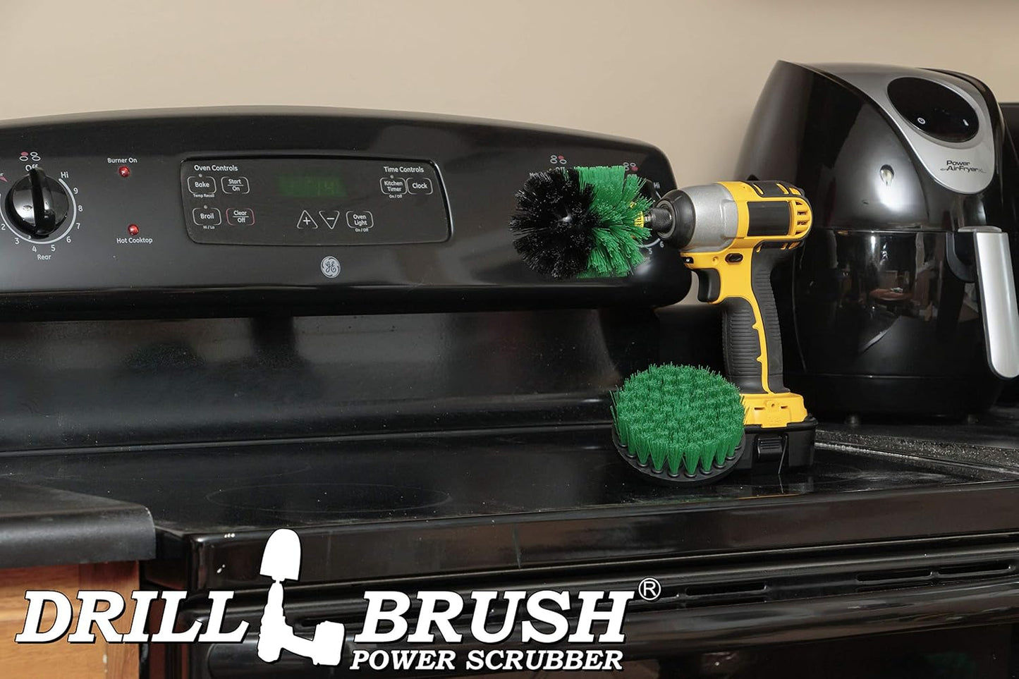 Cast Iron Skillet Scrubber - Oven Rack Shiner - Sink Scrubbing Brush Kit | Household Kitchen Cleaners - Kitchen Cleaning Supplies - Pots and Pans Scrub Brush - Stovetop Cleaner - Table Cleaning Tool