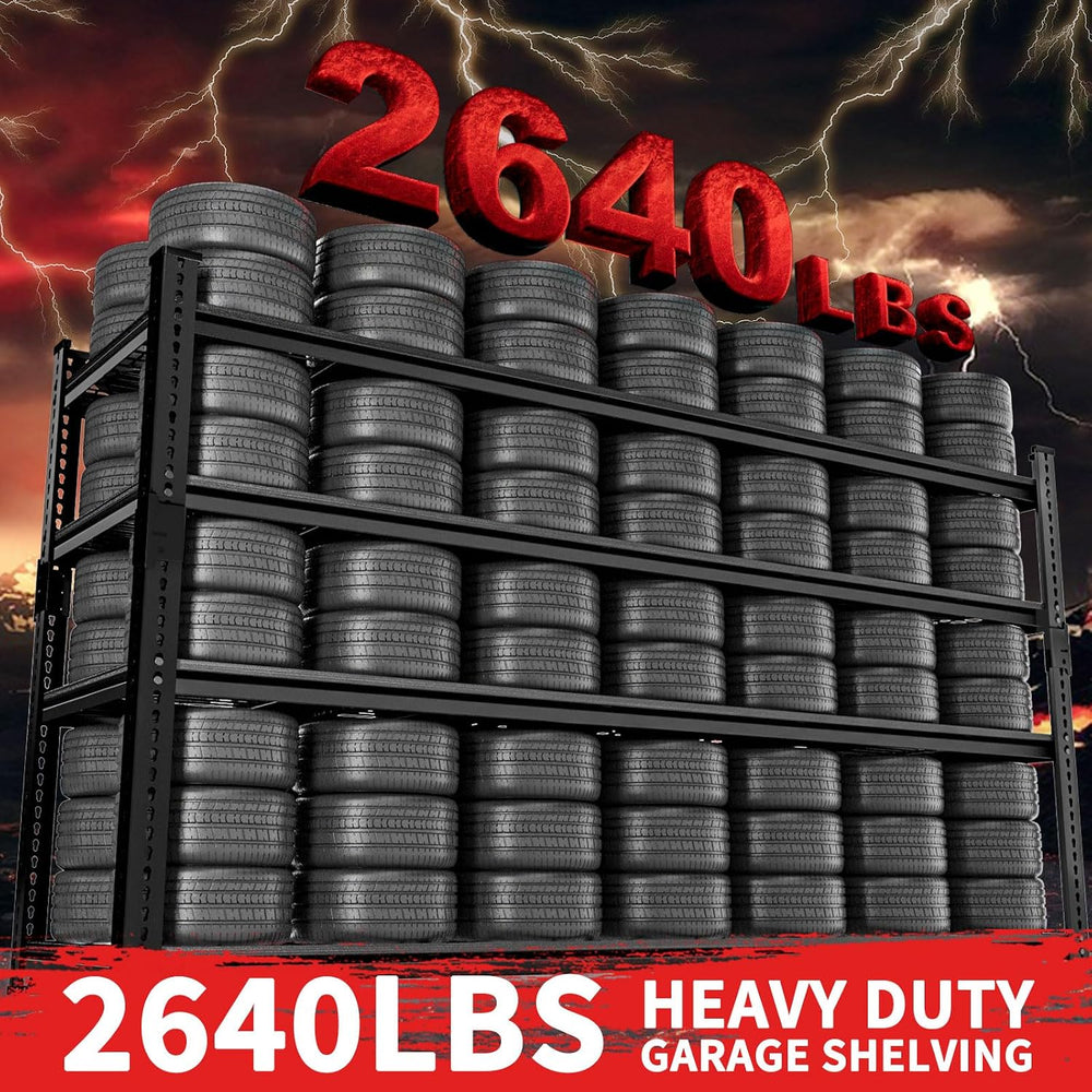 Storage Shelves 3PCS Garage Shelving Heavy Duty 2640LBS Capacity, 60"L x...