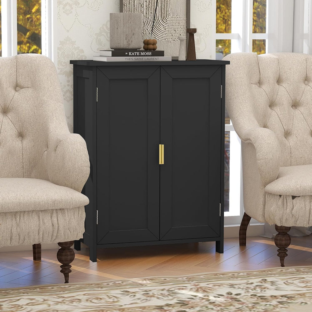 TaoHFE Black Bathroom Storage Cabinet,Bathroom Cabinets Freestanding
