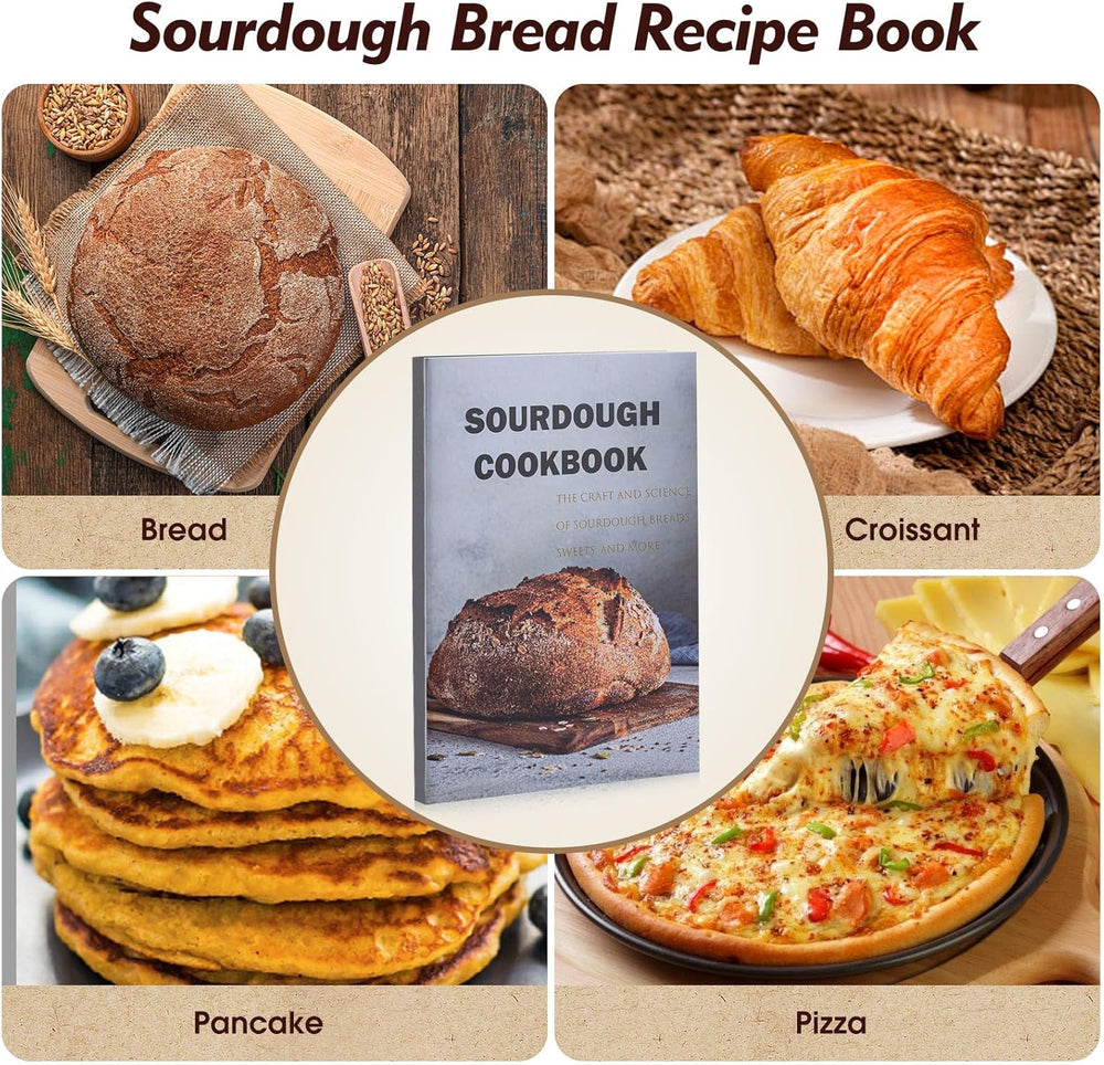 Friheten Sourdough Starter Kit,Sourdough Bread Baking Supplies,40oz Sourdough...