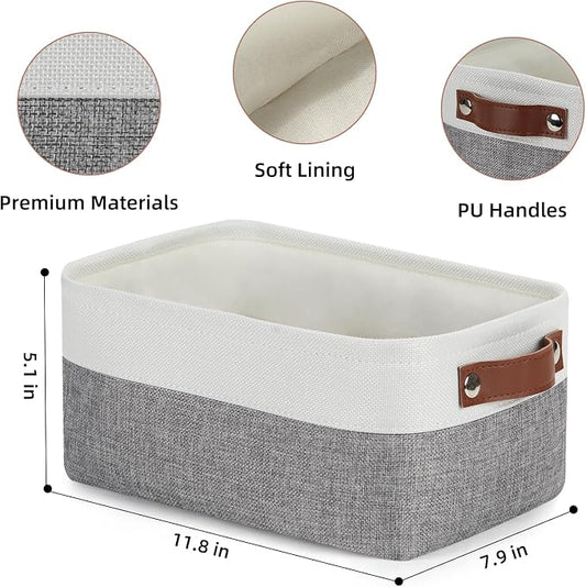 DULLEMELO Storage Baskets for Shelves, Small Fabric Storage Bins - Image 2