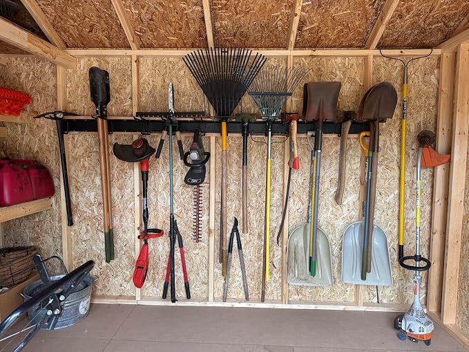Wall Mount Tool Storage Rack, Garage Organization, Heavy Duty Garage Storage