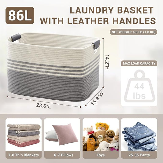 86L Extra Large Laundry Basket - Image 2