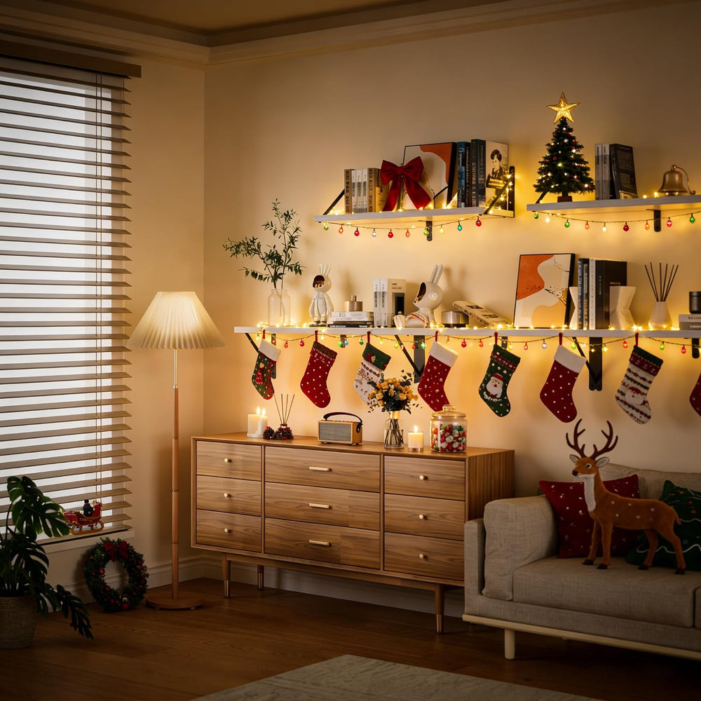 Heimlove Floating Shelves for Wall, 36 Inch Long Wood Floating Bookshelf Set ...