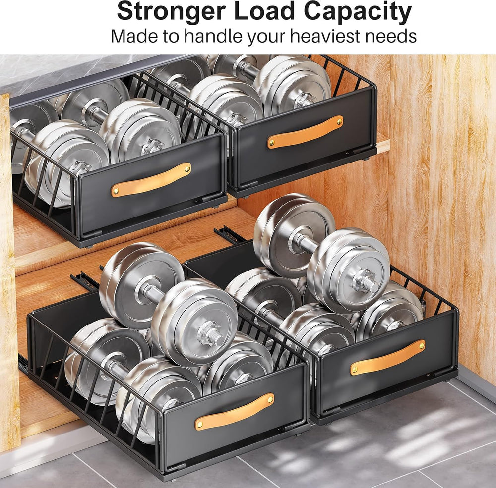 Pull out Cabinet Organizer,Heavy Duty Slide out Pantry Shelves Drawer Storage...