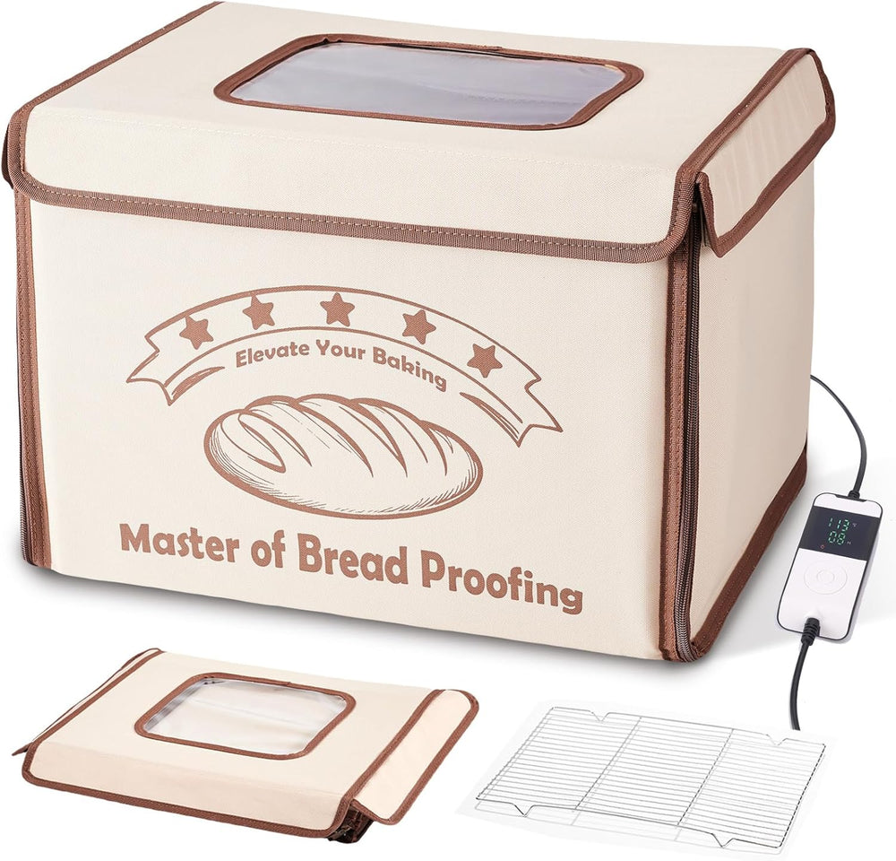 Bread Proofing Box Folding with 50-113℉ Temp Control & 48H Timer Warming