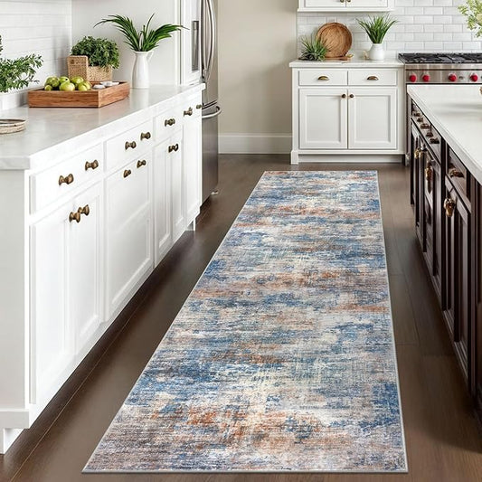 IOHOUZE Abstract Runner Rug 3x10 Ft Washable Runners - Image 2